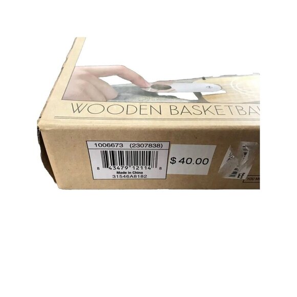 STUDIO MERCANTILE Wooden Basketball Shots Drinking Game NEW $40 Bar Man Cave New - Picture 3 of 9